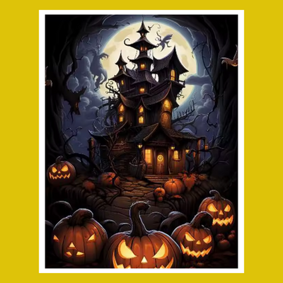 HALLOWEEN FOLLOW US PAINT BY NUMBER