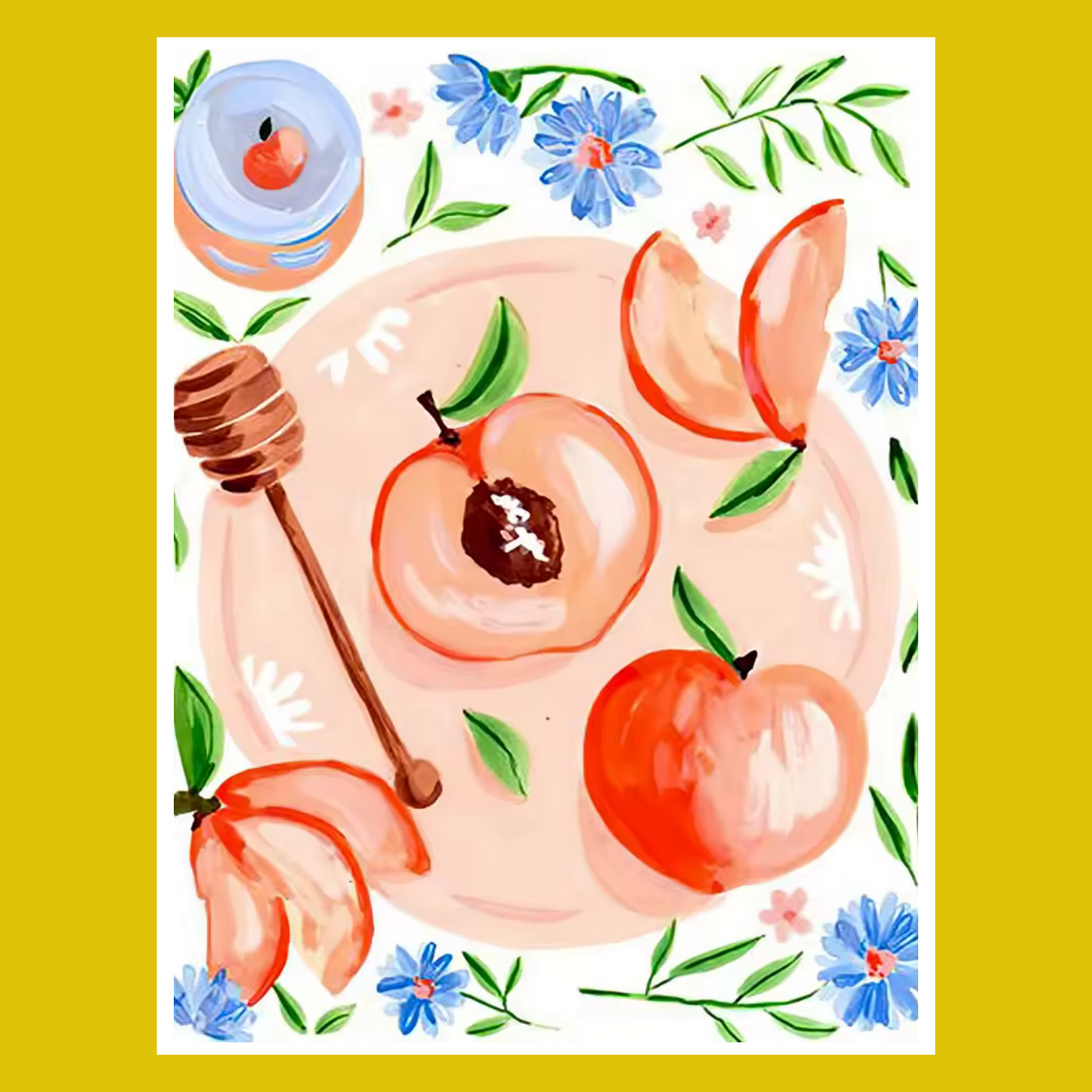 PEACHES & HONEY PAINT BY NUMBER