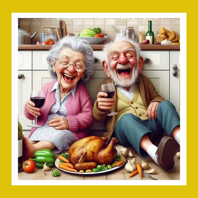 BEST DINNER EVER FUNNY COUPLE PAINT BY NUMBER