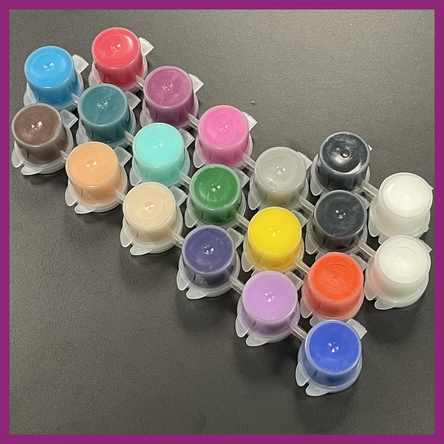 100ML ARTIST ACRYLIC PAINT, 20 POTS 5ML EACH, 18 COLORS