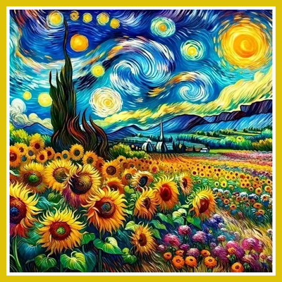 STARRY MORNING PAINT BY NUMBER