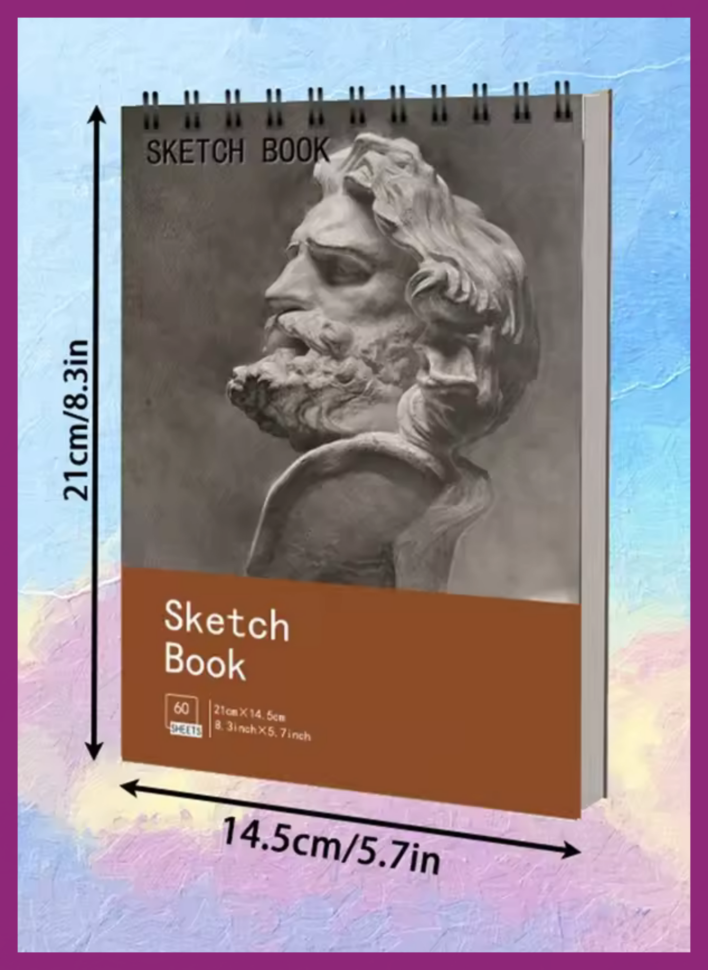 SKETCH PAPER SPIRAL PAD - 60 SHEETS - 100GSM