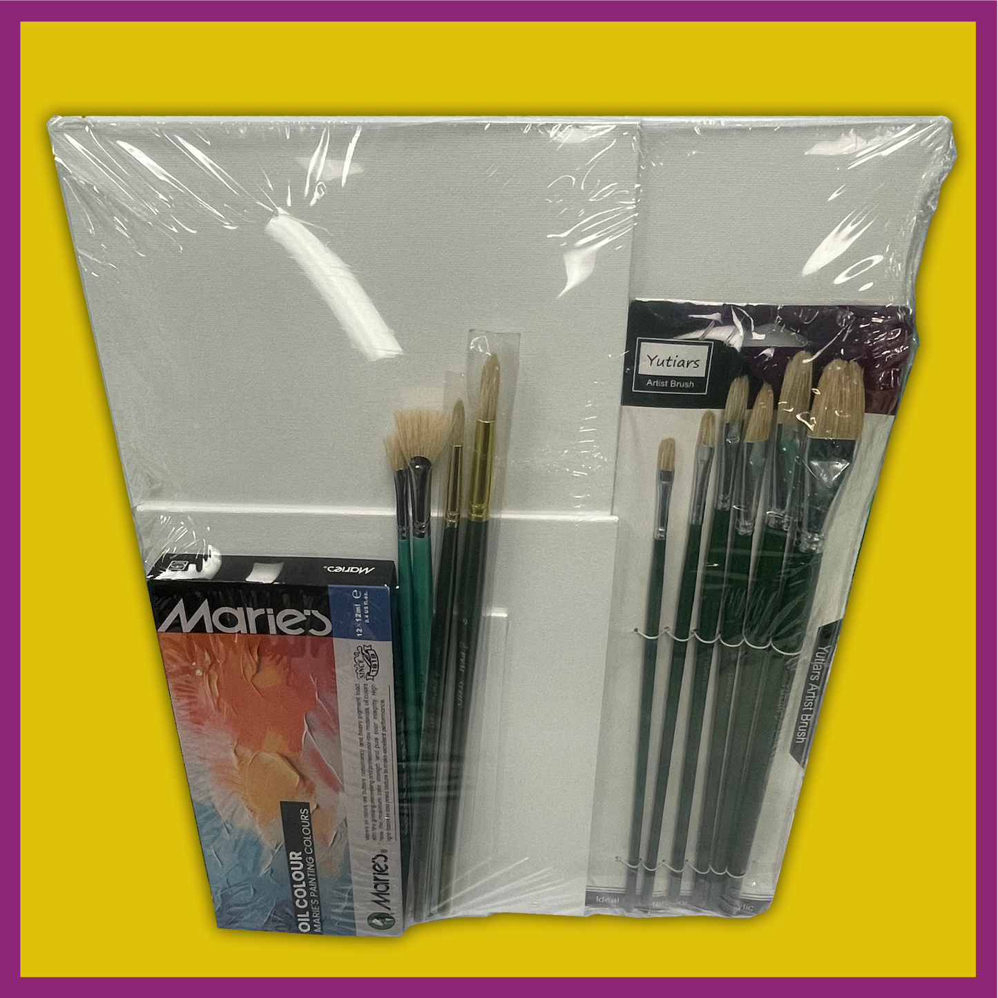 BUNDLE SET - MARIE'S OIL PAINT AND CANVAS PANELS