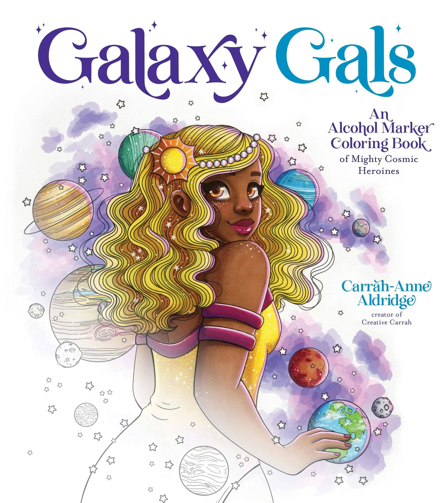 Galaxy Gals Alcohol Marker Coloring Book Of Heroines
