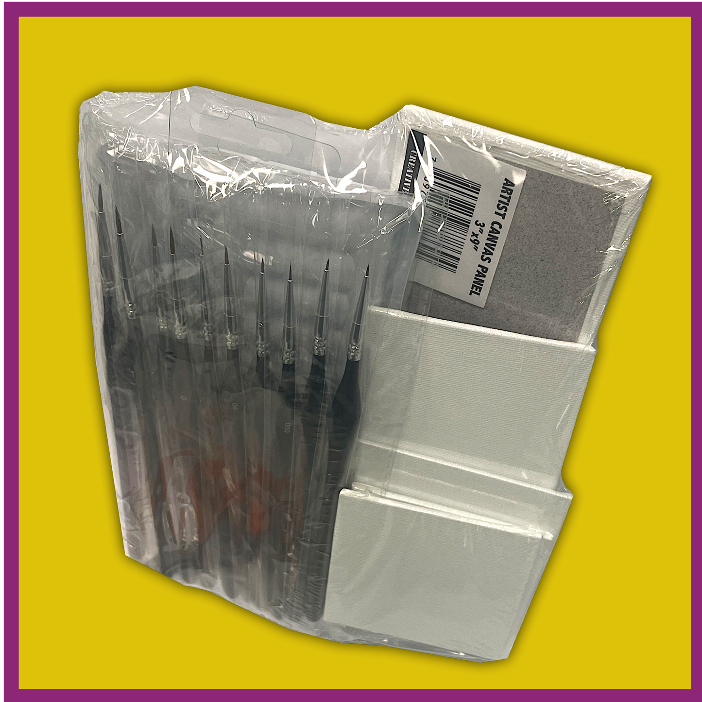 BUNDLE SET - GOUACHE PAINT & SMALL CANVAS PANELS