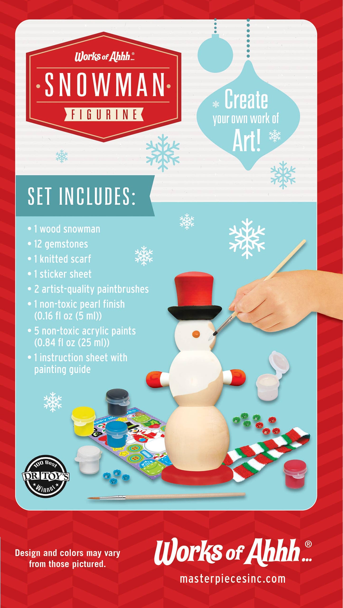 Snowman Wood Paint Set