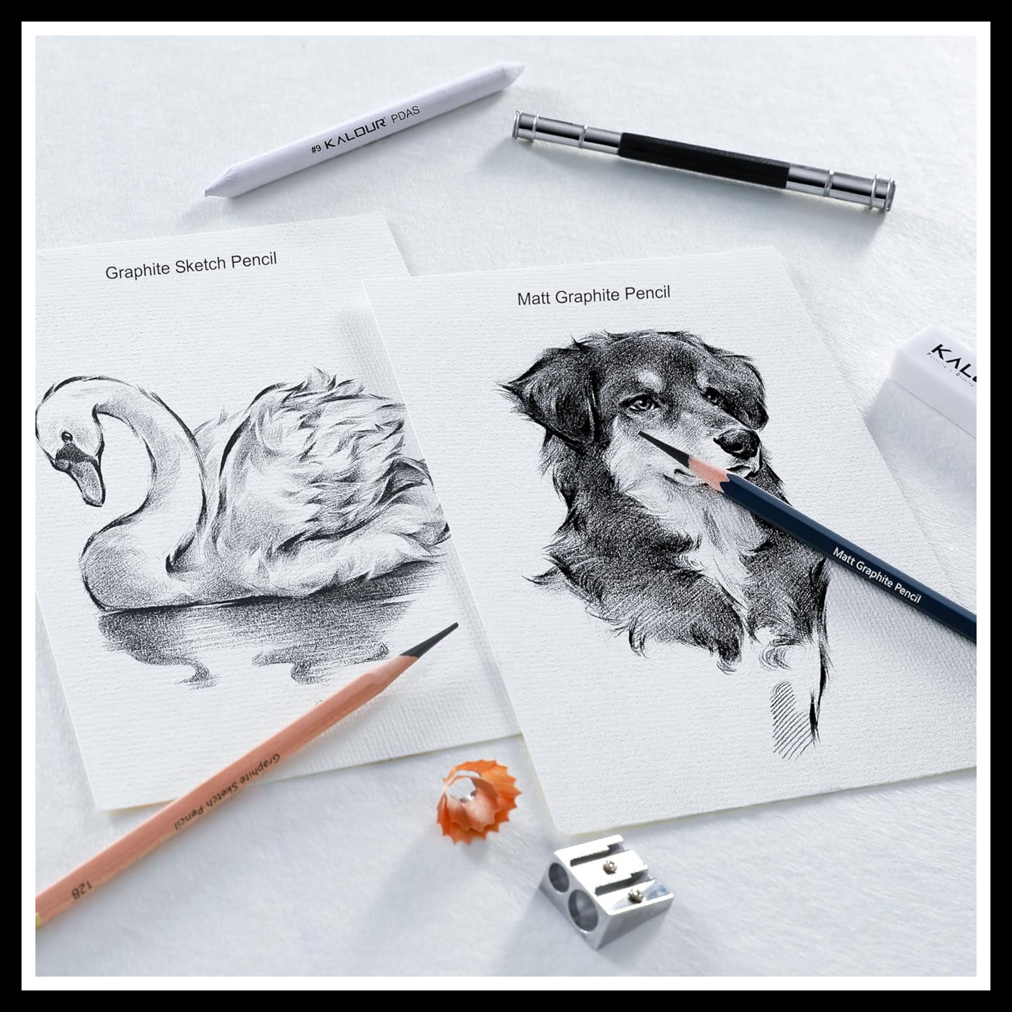 KALOUR 25 PIECE PRO SKETCH PENCIL SET