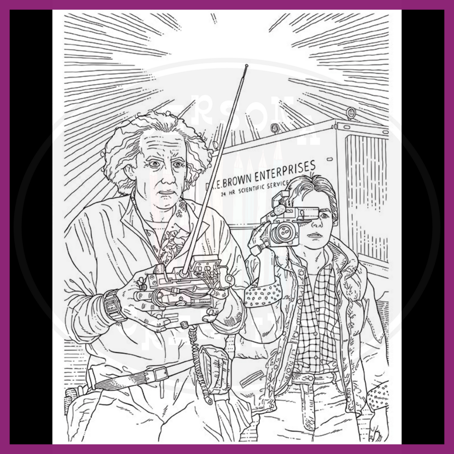 BACK TO THE FUTURE THE OFFICIAL COLORING BOOK