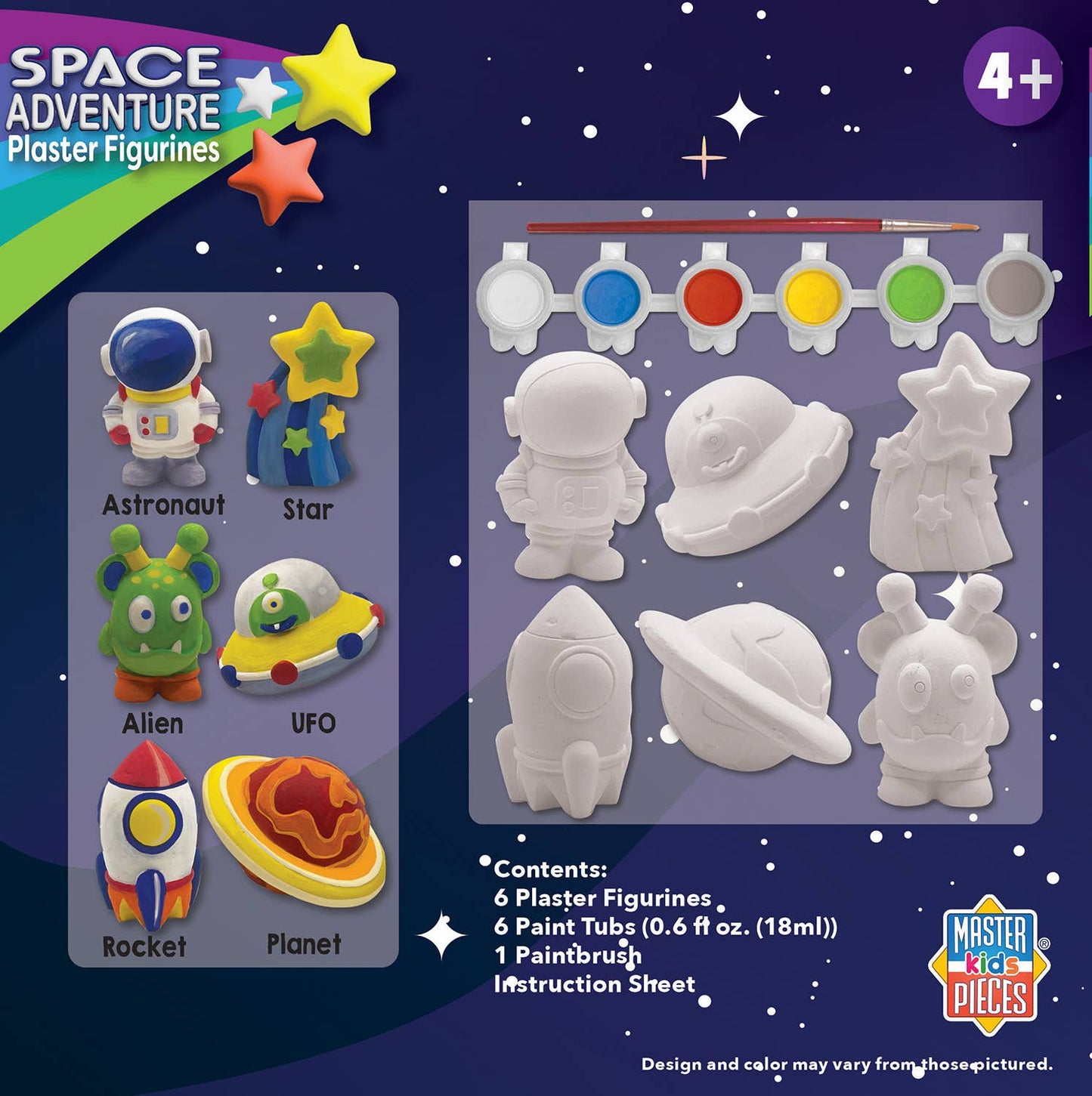 Space Adventure - Plaster Figurine Paint Set
