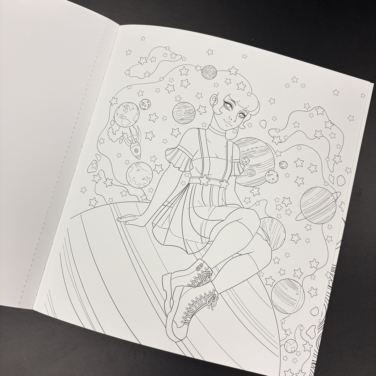 Galaxy Gals Alcohol Marker Coloring Book Of Heroines