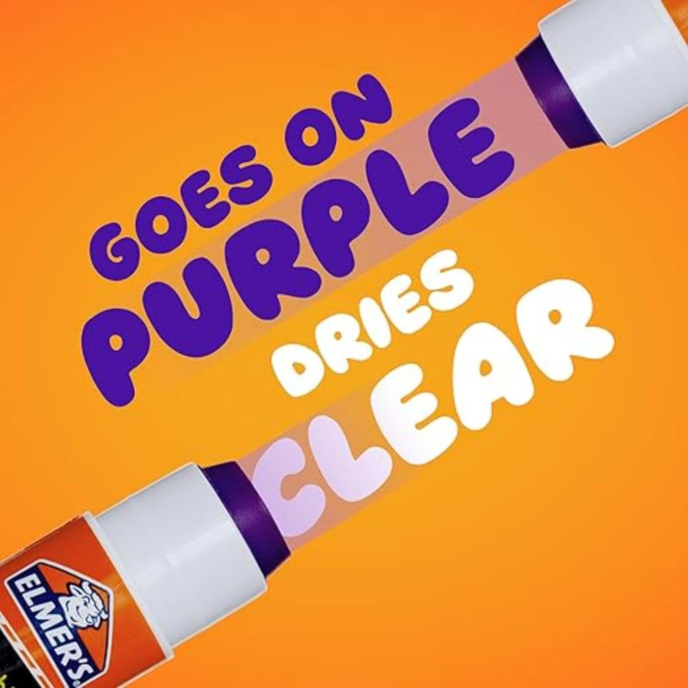 Elmer’s Washable Glue Stick Disappearing Purple .24 oz