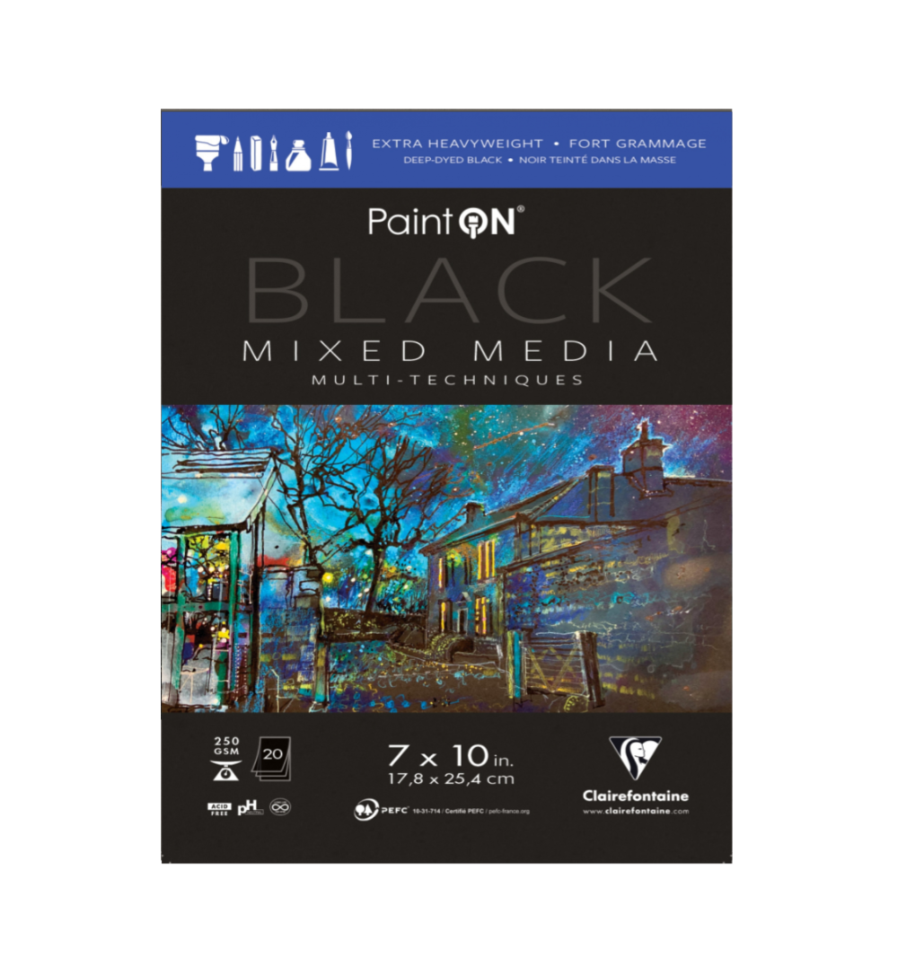 New! Paint'on Mixed Media Pads - Black