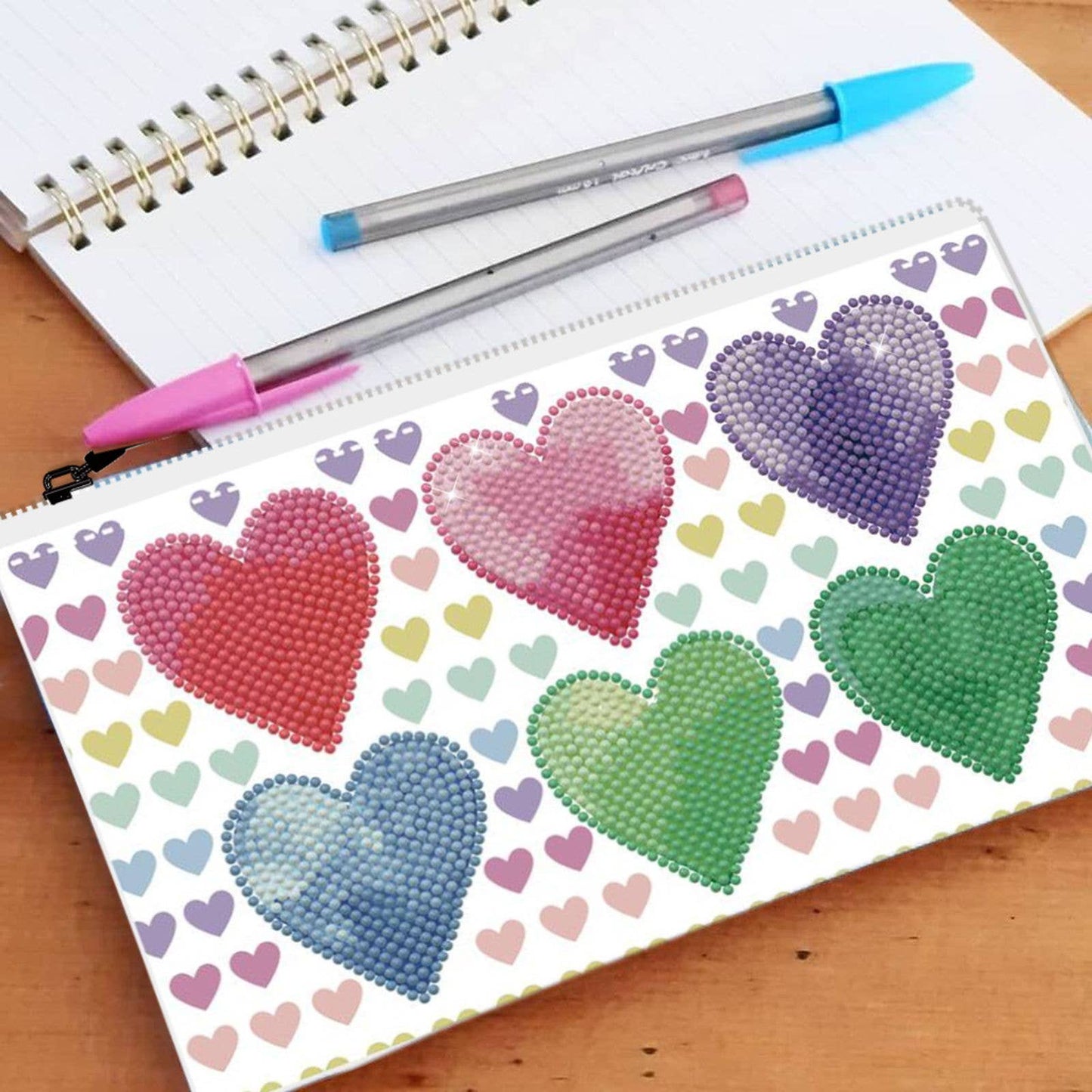 Love Hearts Zipper Pouch