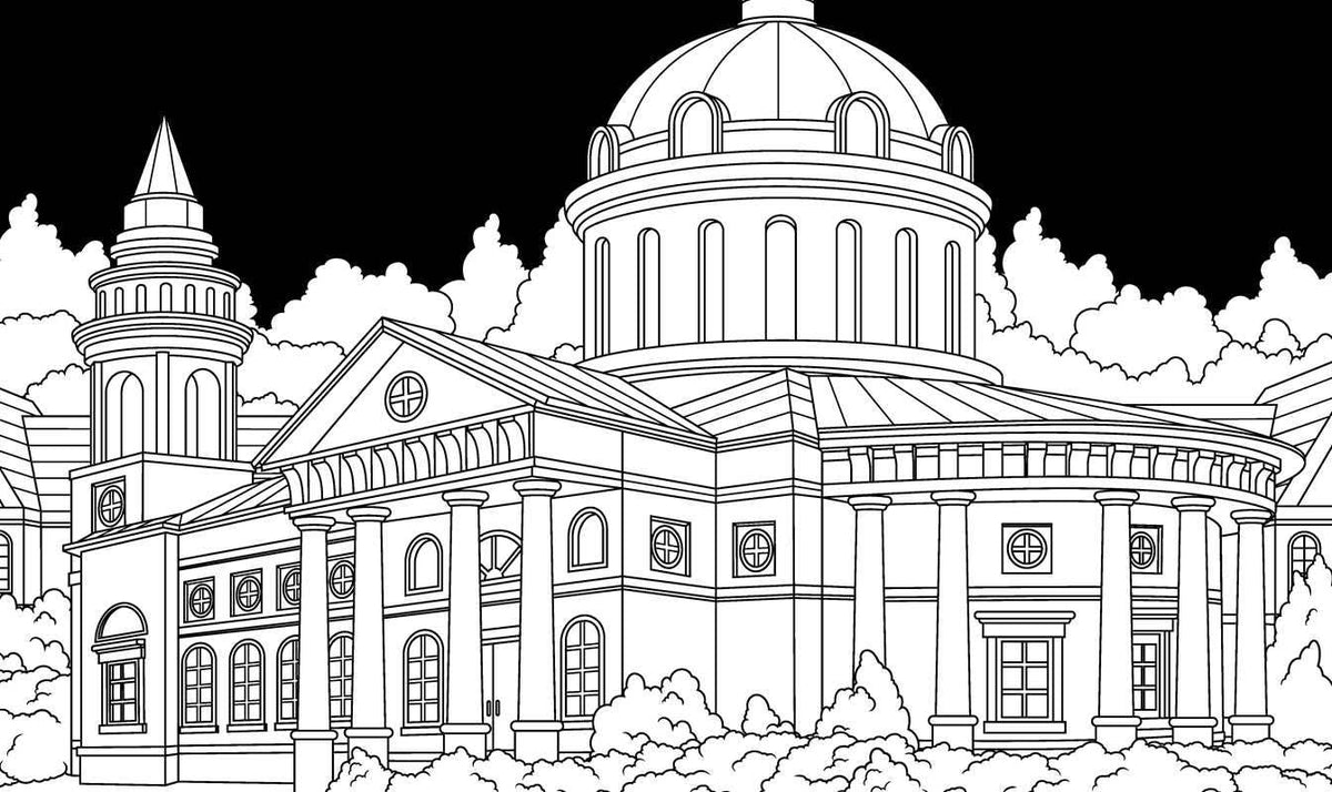 Dark Academia Coloring Book by Rockpool Publishing