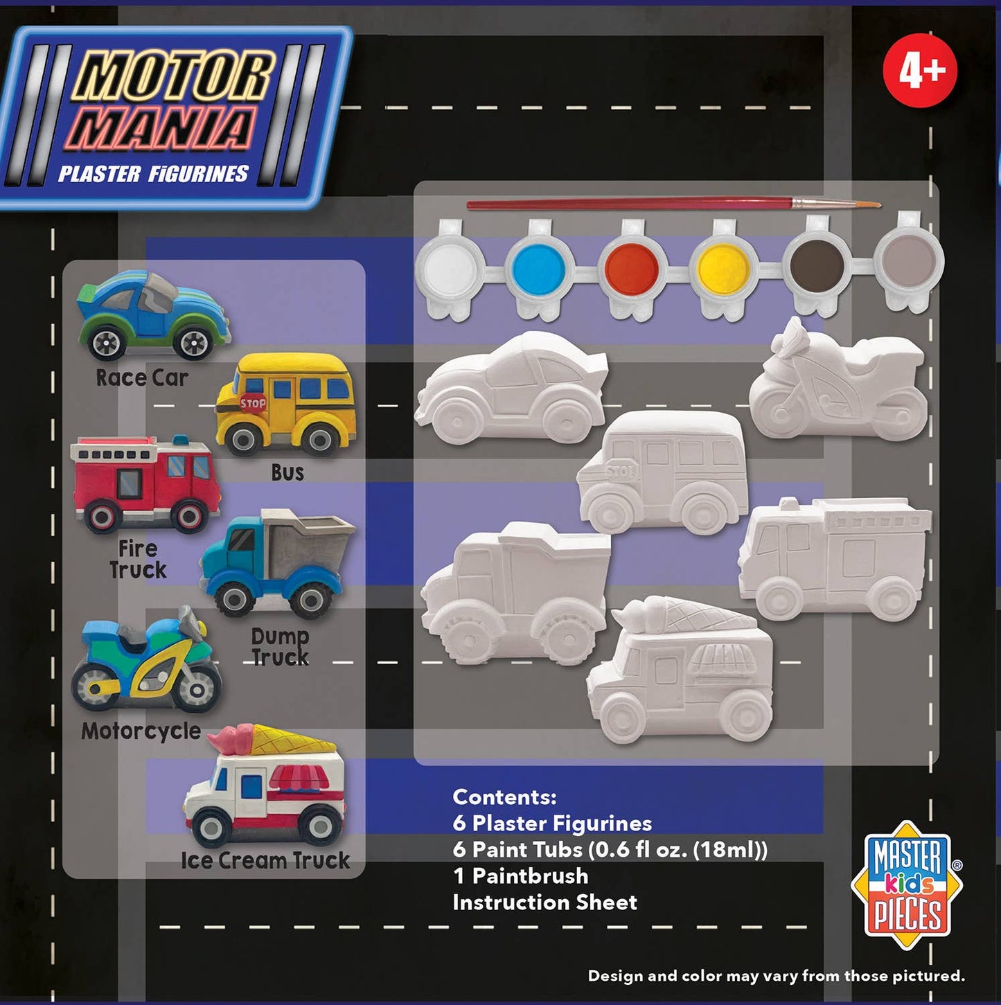 Motor Mania - Plaster Figurine Paint Set