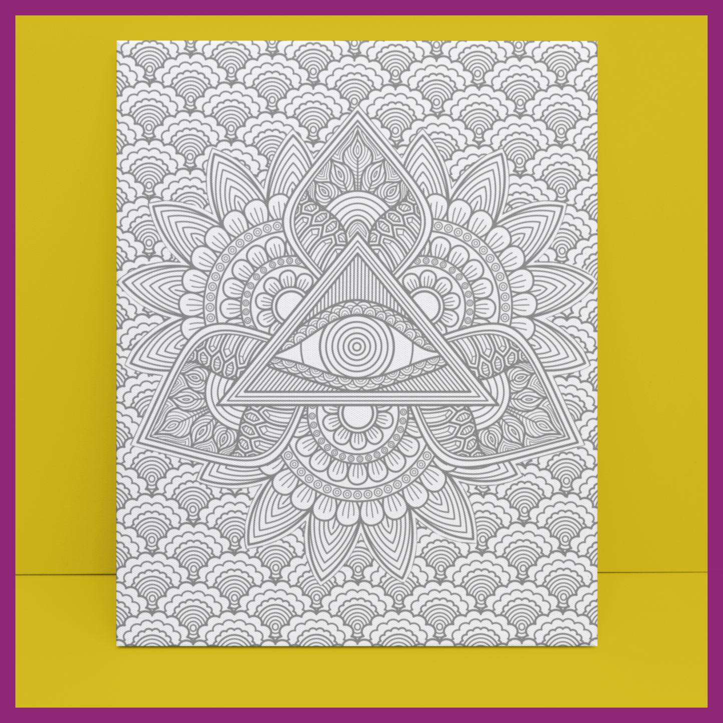 3RD EYE PREDRAWN CANVAS PANEL (DESIGN1)