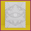 PREDRAWN CANVAS PANEL PAINT KIT PATTERN ZENTANGLE 3RD EYE (DESIGN5)