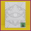 PREDRAWN CANVAS PANEL PAINT KIT PATTERN ZENTANGLE 3RD EYE (DESIGN5)