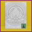 PREDRAWN CANVAS PANEL PAINT KIT ZENTANGLE PATTERN 3RD EYE (DESIGN6)