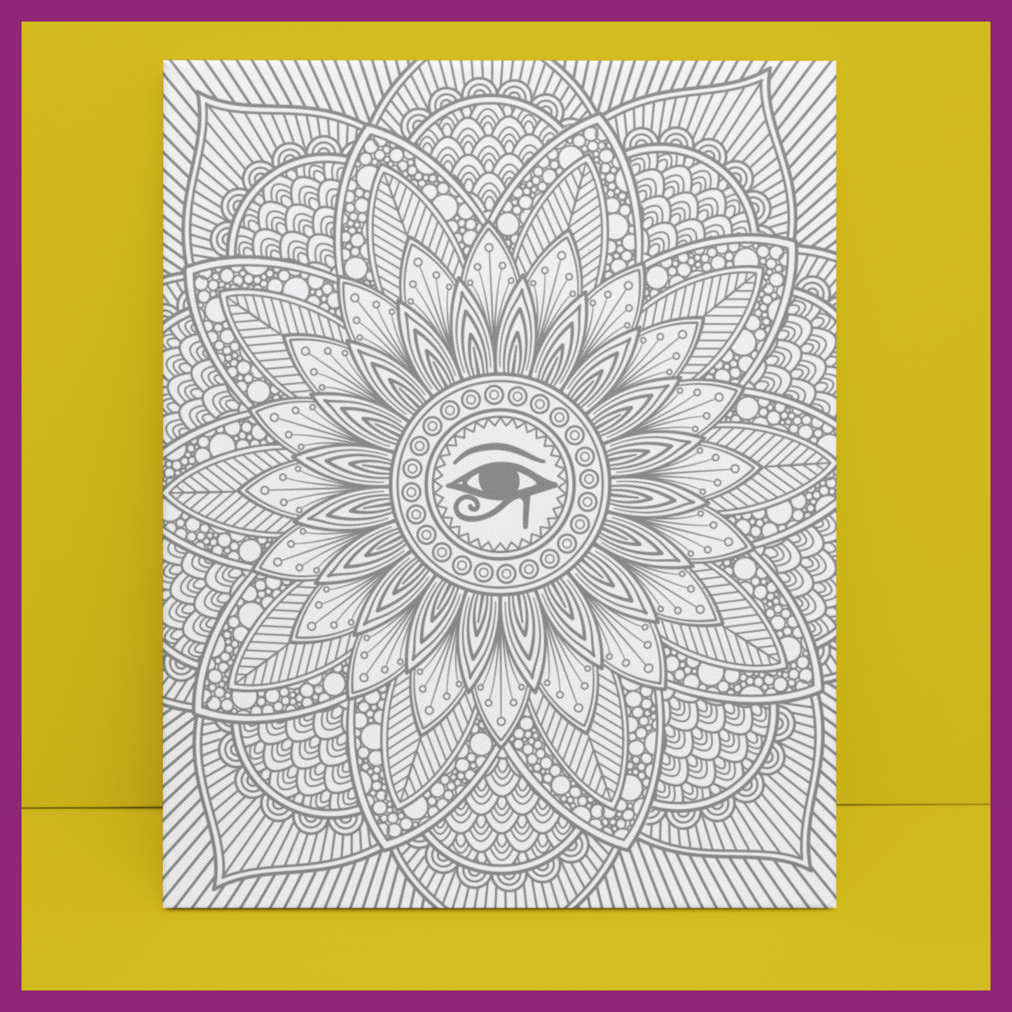 PREDRAWN CANVAS PANEL PAINT KIT EYE OF HORUS (DESIGN8)