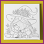 GNOME WITH BABY FOX PREDRAWN CANVAS PANEL