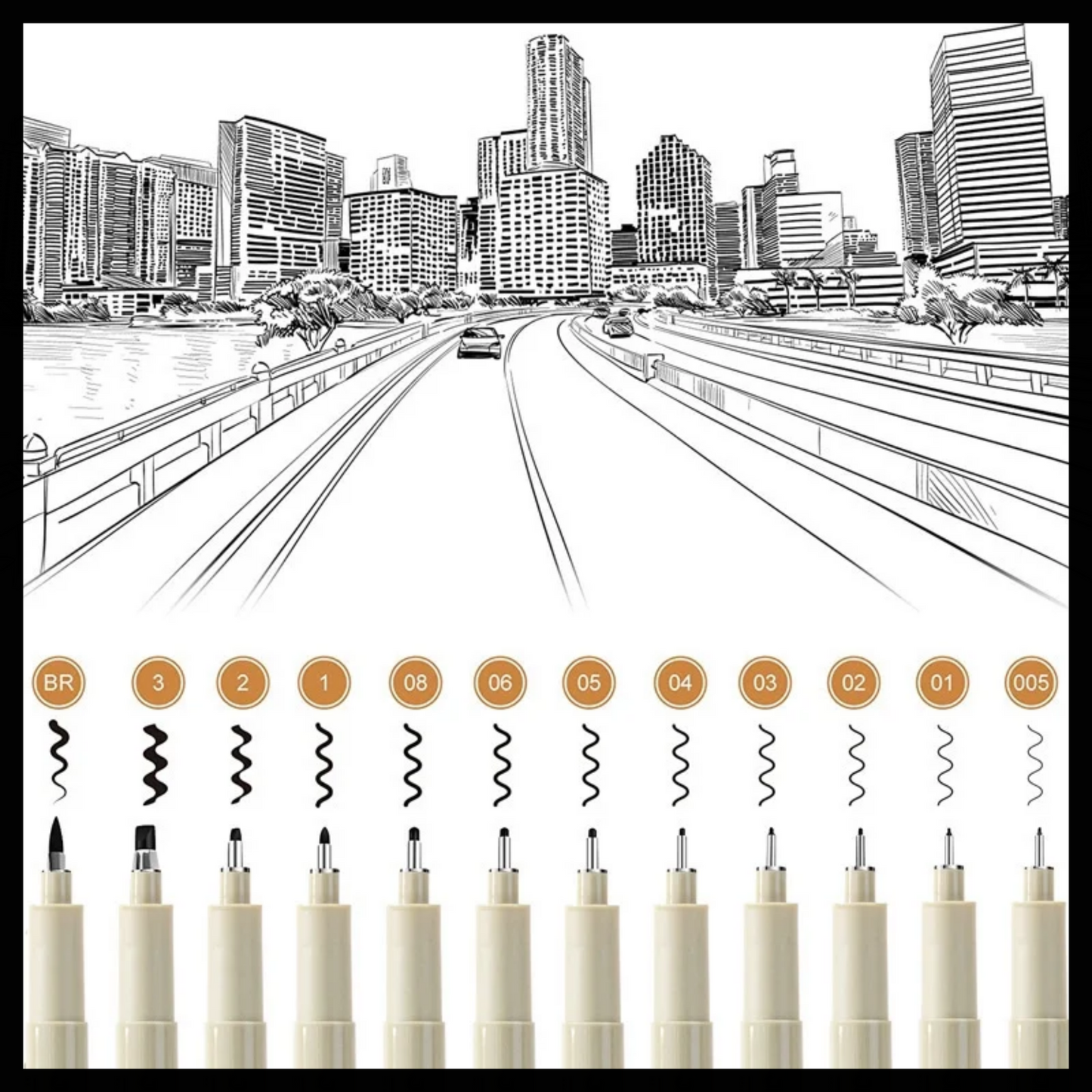 FINE POINT PEN SETS - 6,9, OR 12