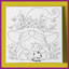 GNOME WITH COW PREDRAWN CANVAS PANEL