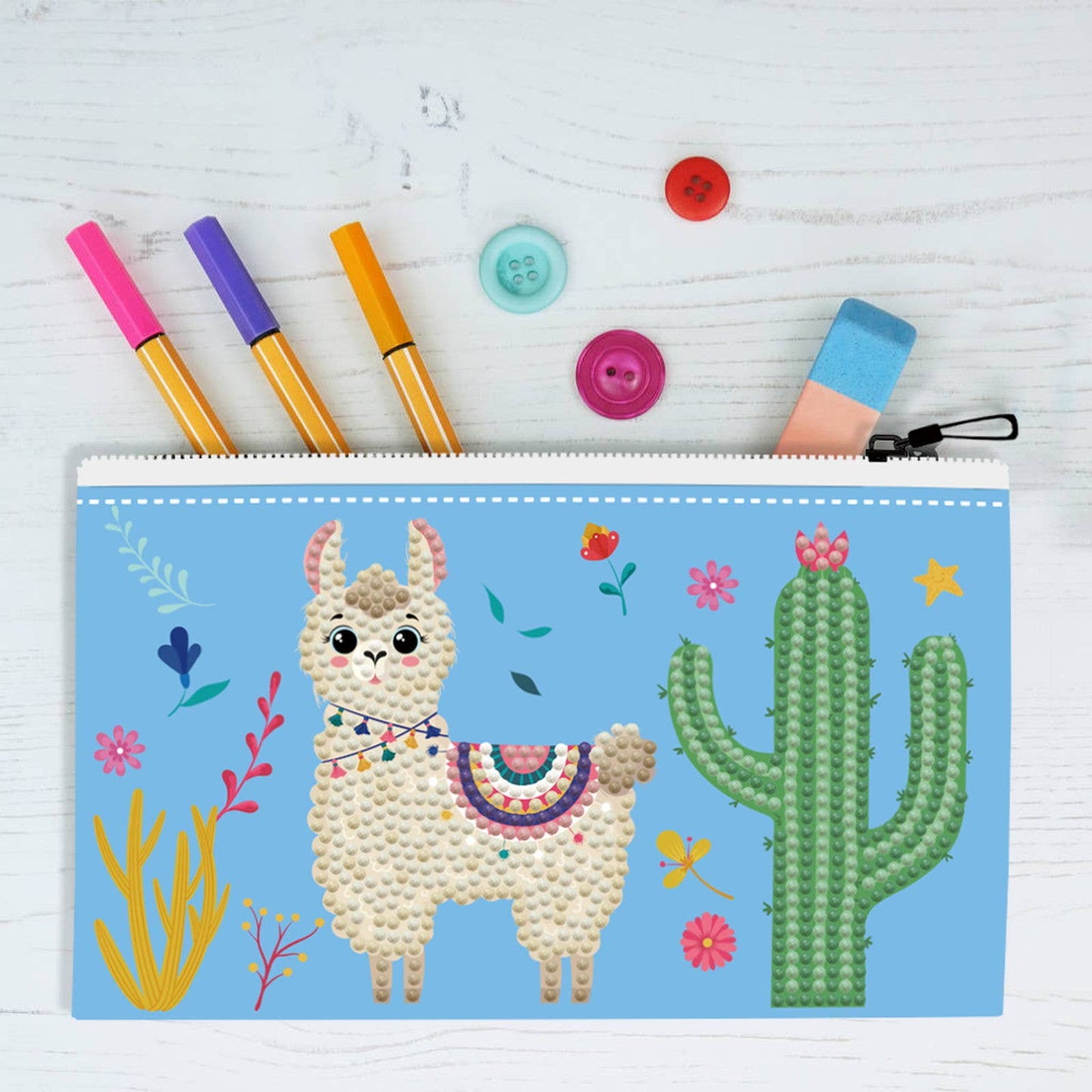 Llama Party Zipper Pouch