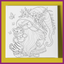 GNOME WITH TIGER PREDRAWN CANVAS PANEL
