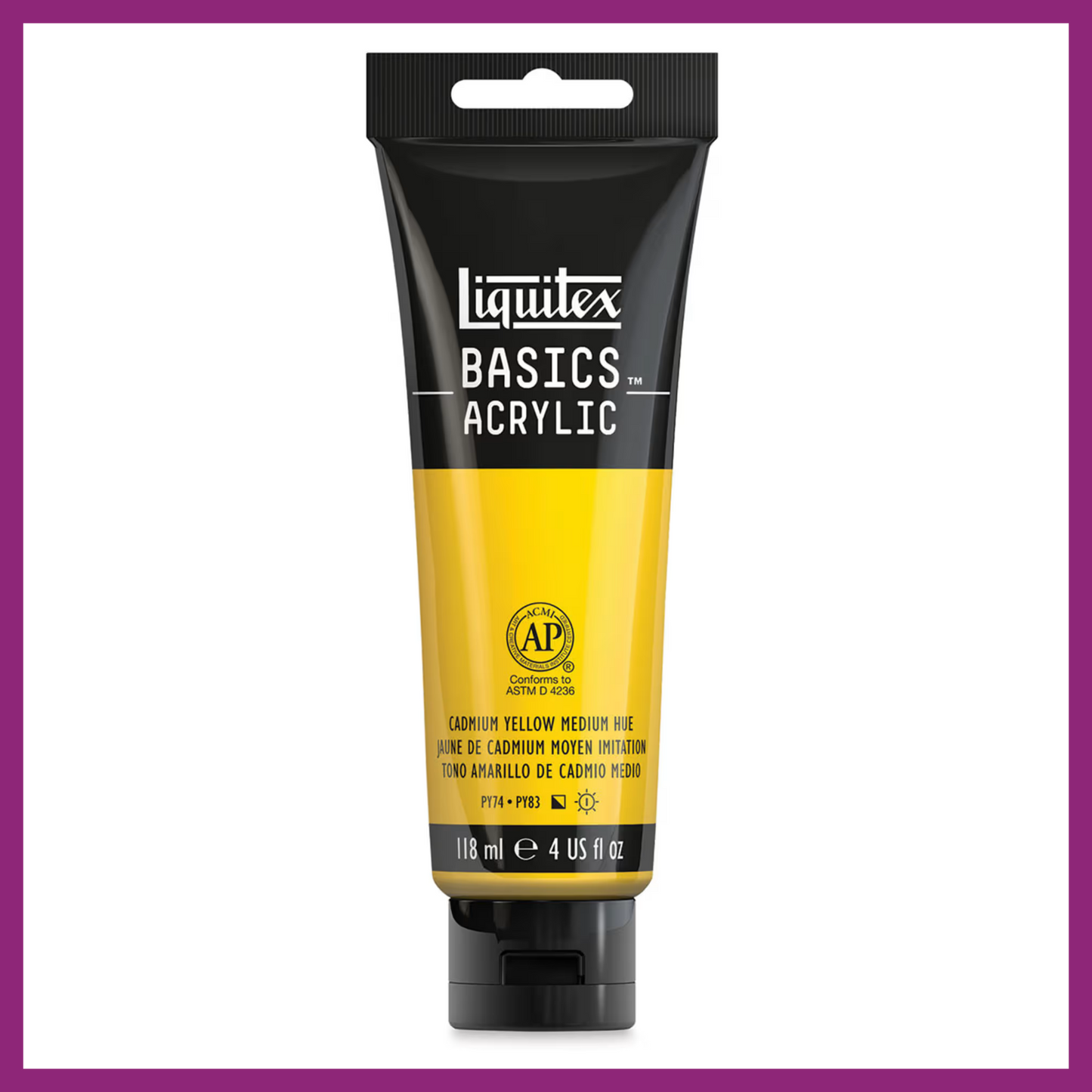 LIQUITEX BASICS ACRYLIC PAINT - 4oz/118ml