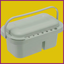 PORTABLE PAINT BRUSH WASHER WITH LID PALETTE HANDLE