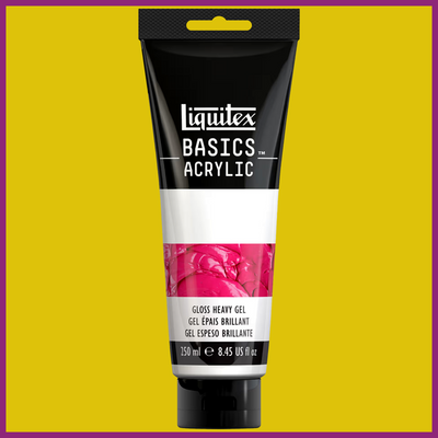 LIQUITEX BASICS GLOSS HEAVY GEL MEDIUM - 8.45oz/250ml