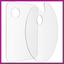 CLEAR EASY-CLEAN PAINTERS PALETTE: RECTANGLE OR CLASSIC SHAPE