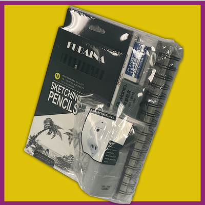 BUNDLE SET - SKETCH PAD AND ACCESSORIES
