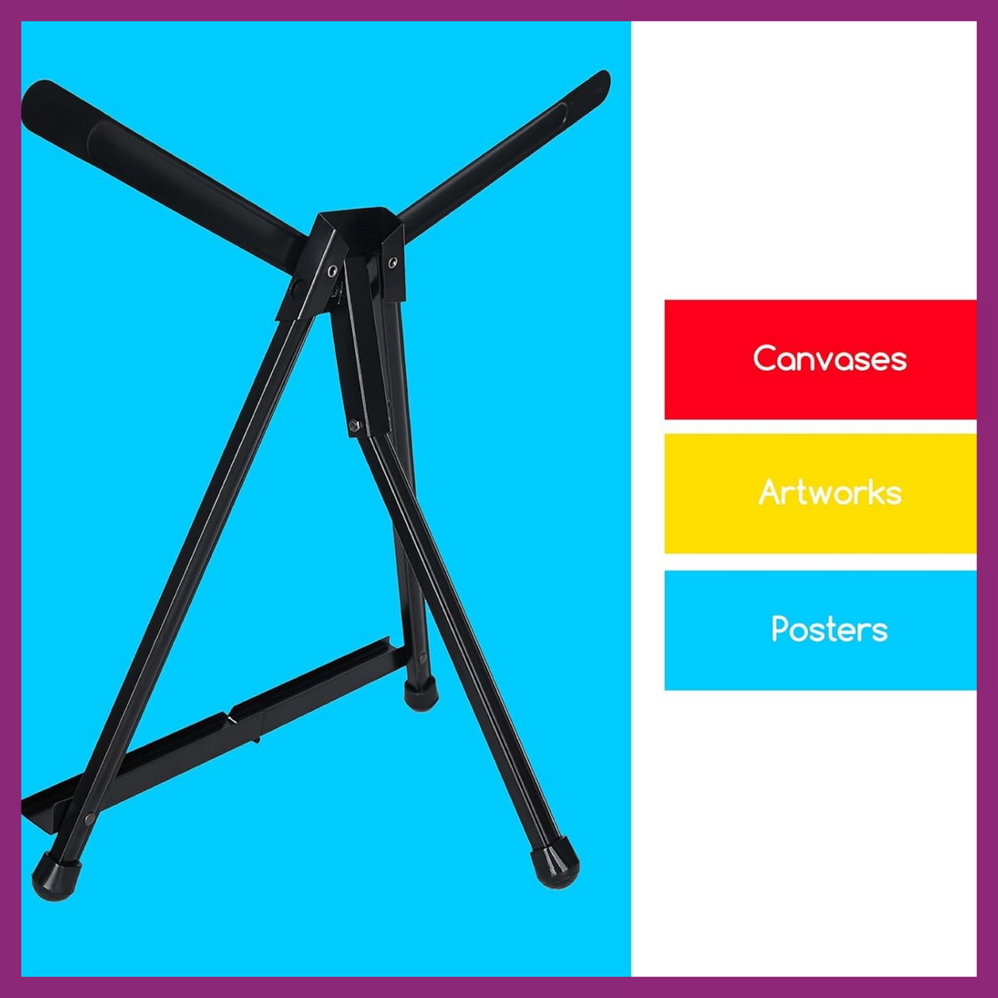 MEEDEN BLACK METAL TABLETOP EASEL