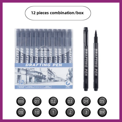 DRAFTING PEN 12 SET WATERPROOF