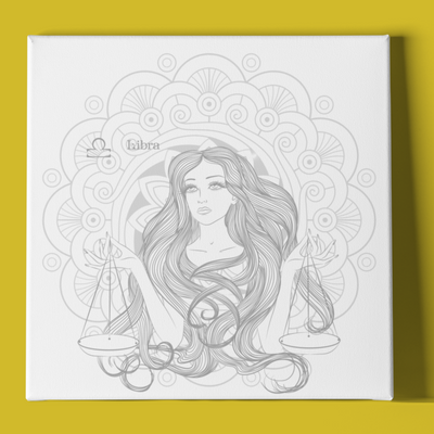 LIBRA WOMAN AND MANDALA