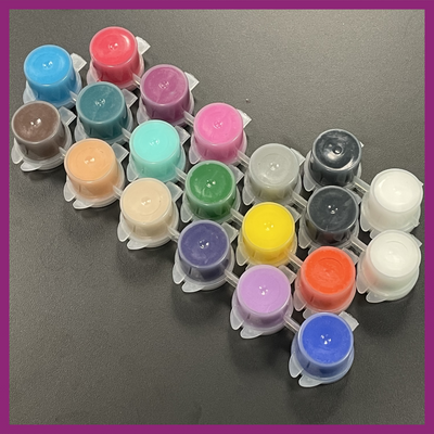 100ML ARTIST ACRYLIC PAINT, 20 POTS 5ML EACH, 18 COLORS