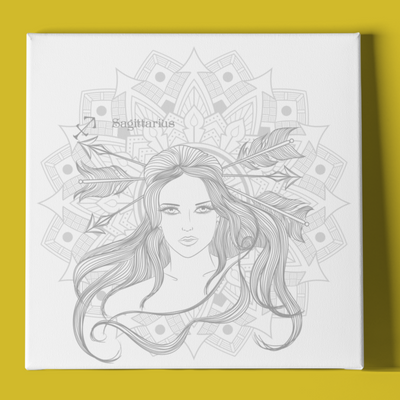 SAGITTARIUS WOMAN AND MANDALA
