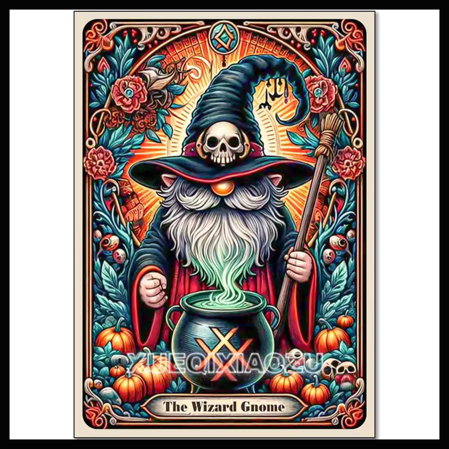 WIZARD GNOME TAROT DIAMOND PAINTING KIT - FULL SQUARE, 16x20
