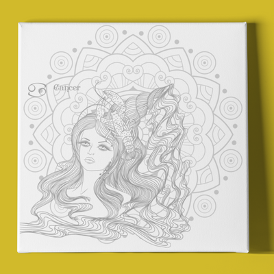 CANCER WOMAN AND MANDALA