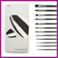 WATERCOLOR PAINTBRUSH SET OF 12 NYLON BRUSHES
