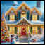 CHRISTMAS HOUSE DIAMOND PAINTING KIT