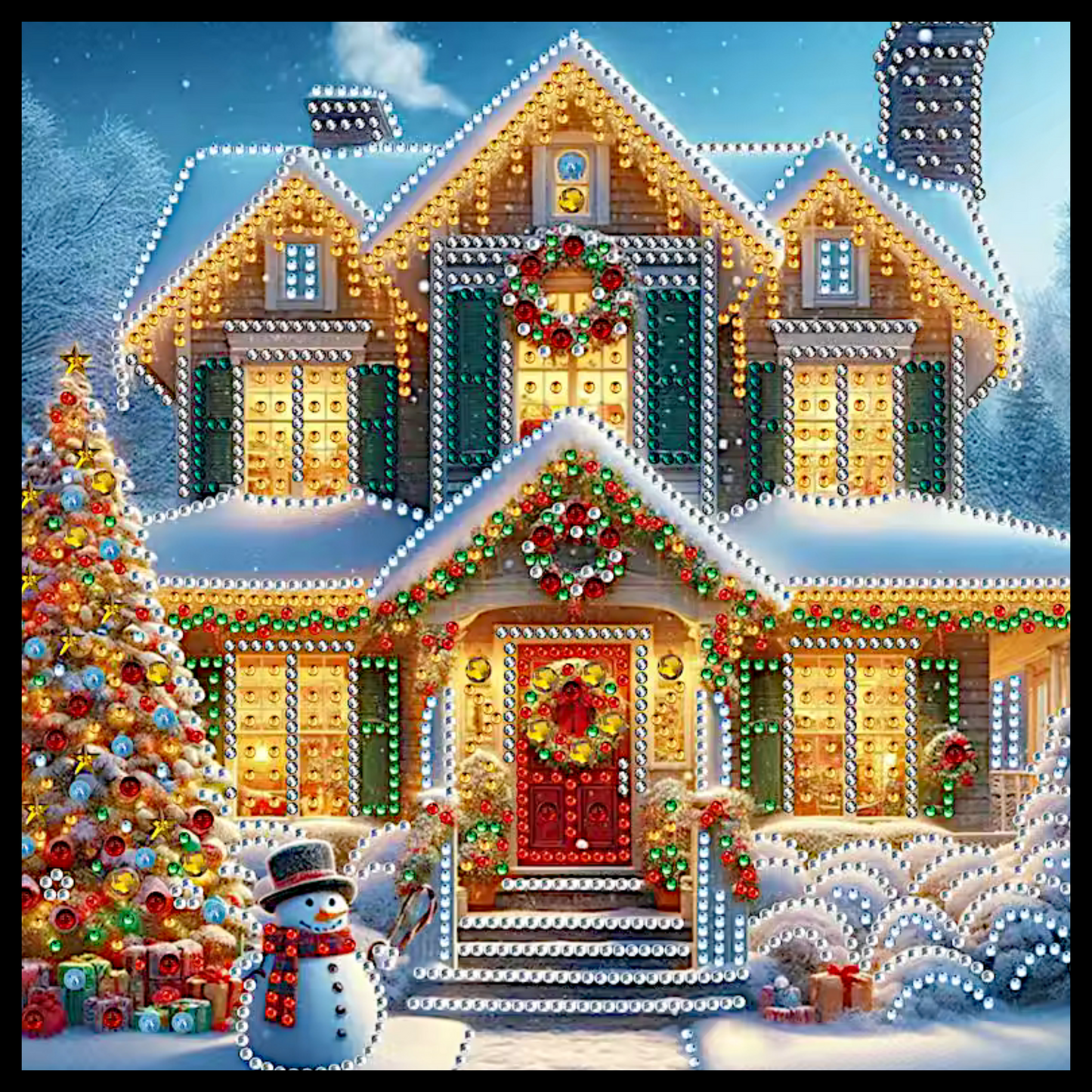 CHRISTMAS HOUSE DIAMOND PAINTING KIT