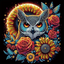 FLORAL OWL DIAMOND PAINTING KIT - PARTIAL/SPECIAL 12x12