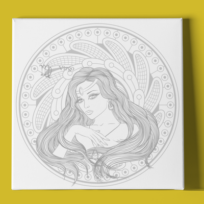 VIRGO WOMAN AND MANDALA