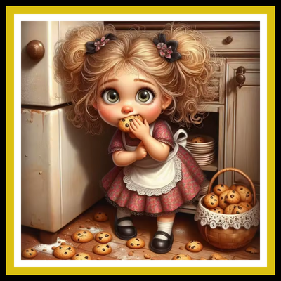 COOKIE THIEF PAINT BY NUMBER KIT