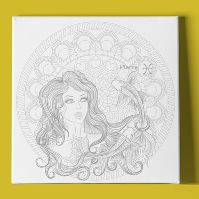 PISCES WOMAN AND MANDALA