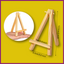SMALL WOOD EASEL FOR DISPLAY