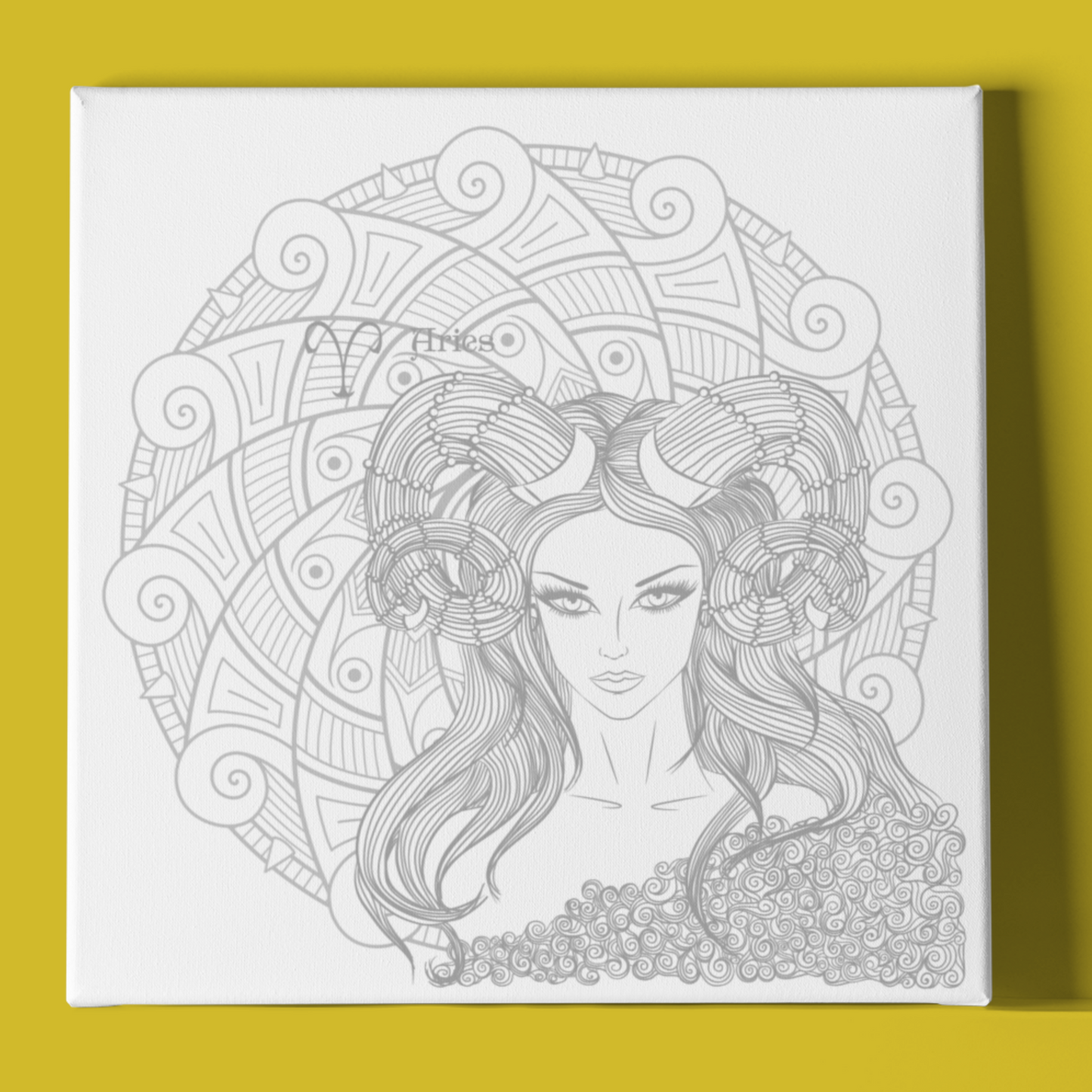 ARIES WOMAN AND MANDALA